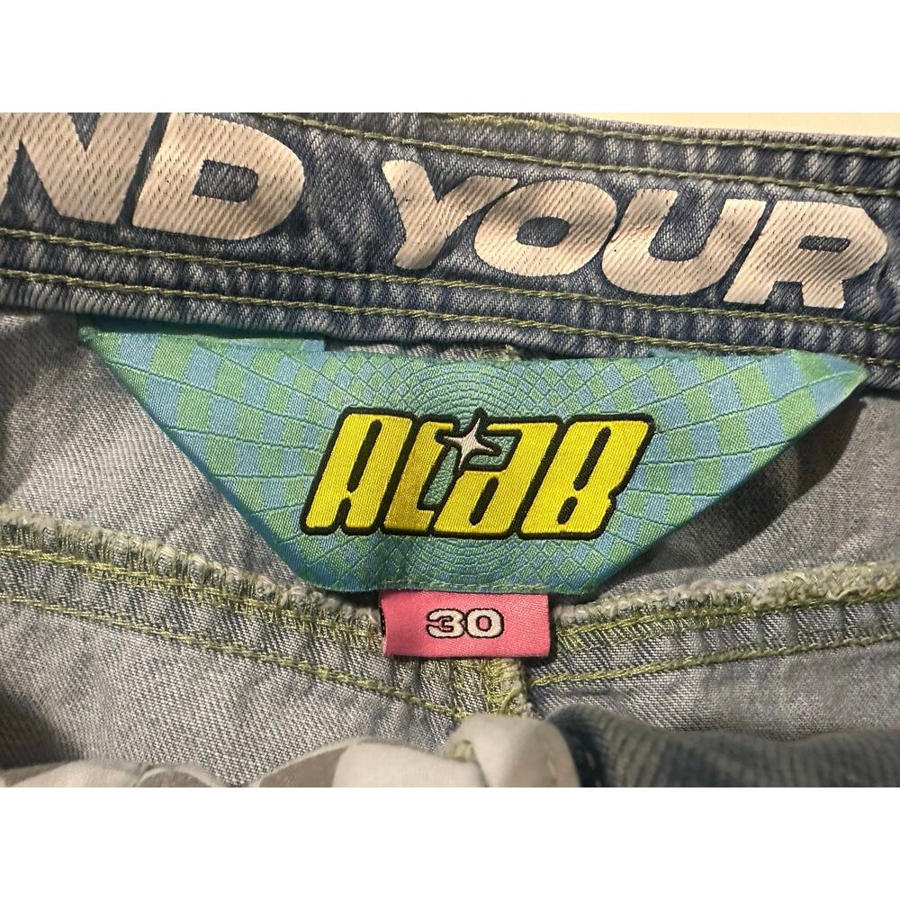 A.LAB Rave Light Blue Cargo Jeans, Size 30 - Picture 12 of 14